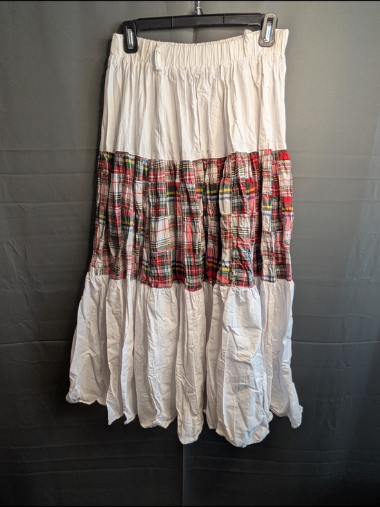 Desert West Dresses & Skirts - VTG Desert West by Sherry Holt Southwestern Tiered Plaid Maxi Skirt NWOT OS